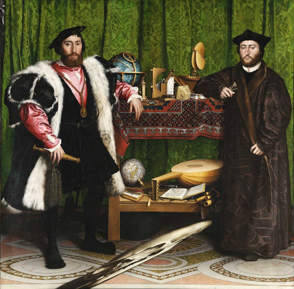 The Ambassadors by Hans Holbein the Younger