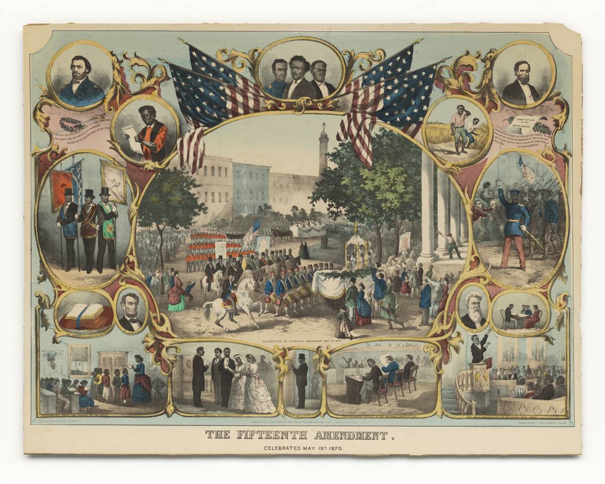 The Fifteenth Amendment. Celebrated May 19Th 1870. Creator: Thomas Kelly.