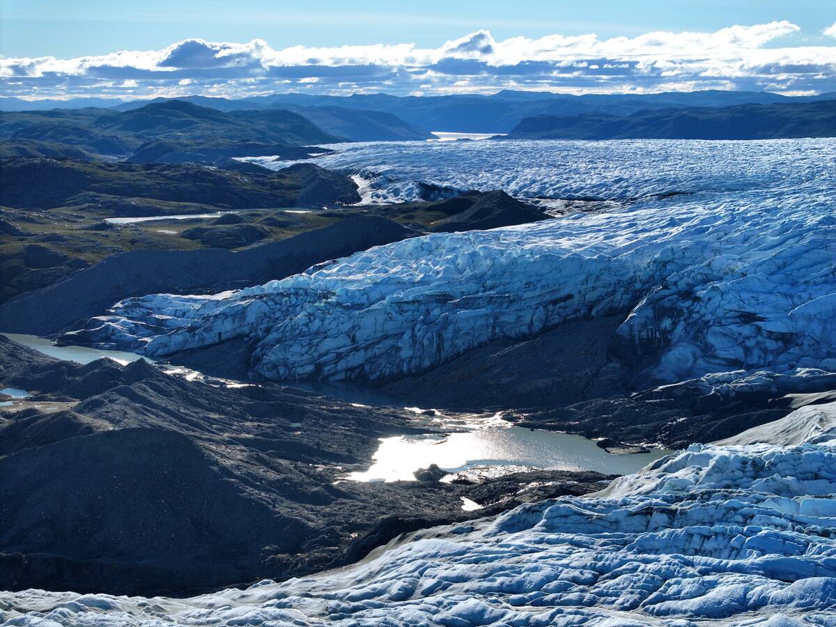 The Greenland Ice Sheet, Facing Global Warming, Is Melting