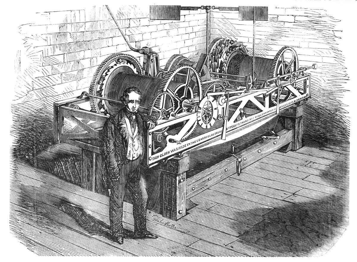 The New Houses Of Parliament - The Great Clock At Westminster