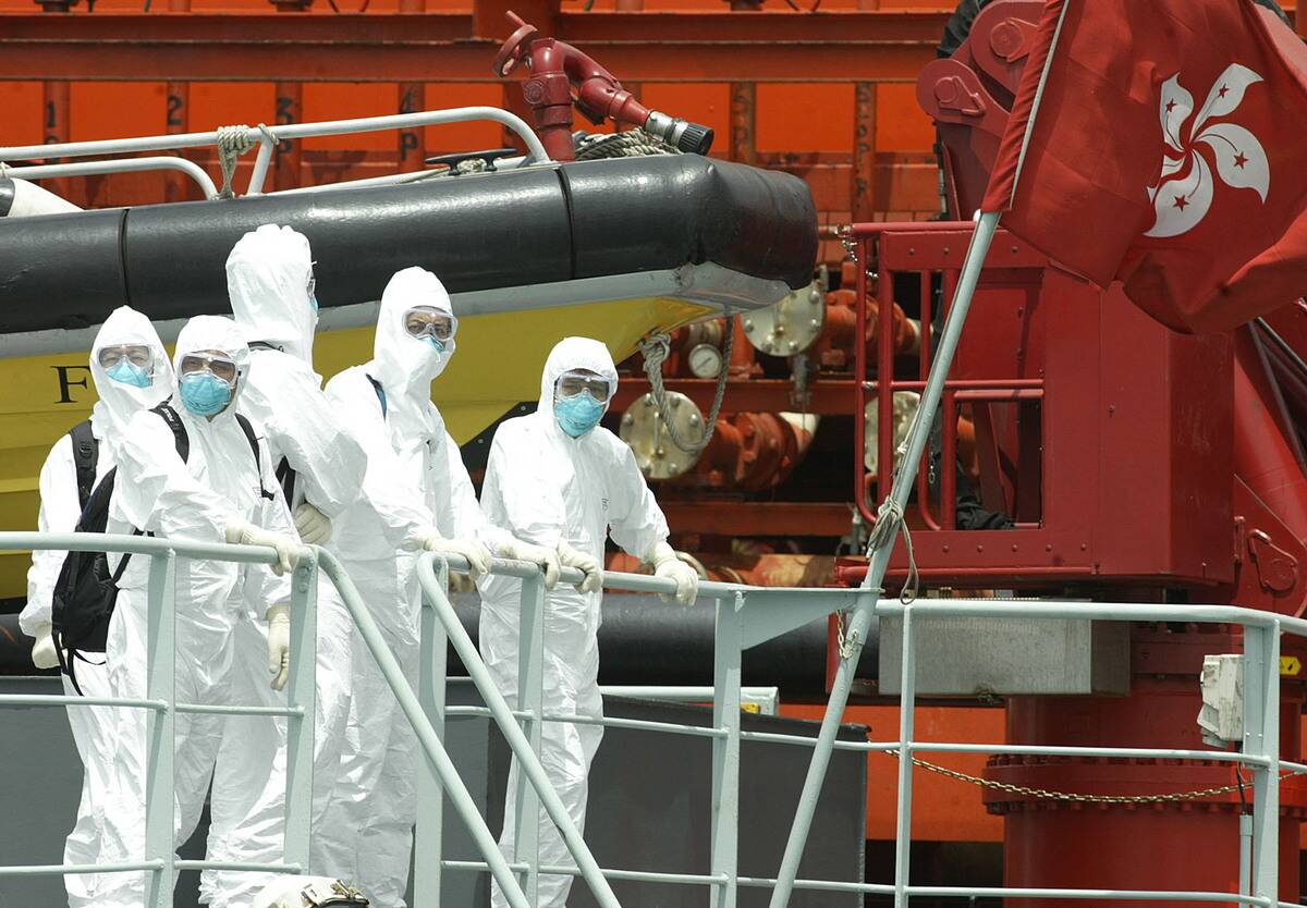 TOPSHOT-HONG KONG-SARS-SHIP-HEALTH-BOARD-0