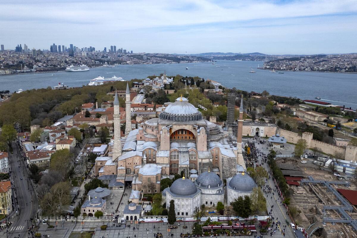 TOPSHOT-TURKEY-RELIGION-MONUMENT-HERITAGE-RENOVATION