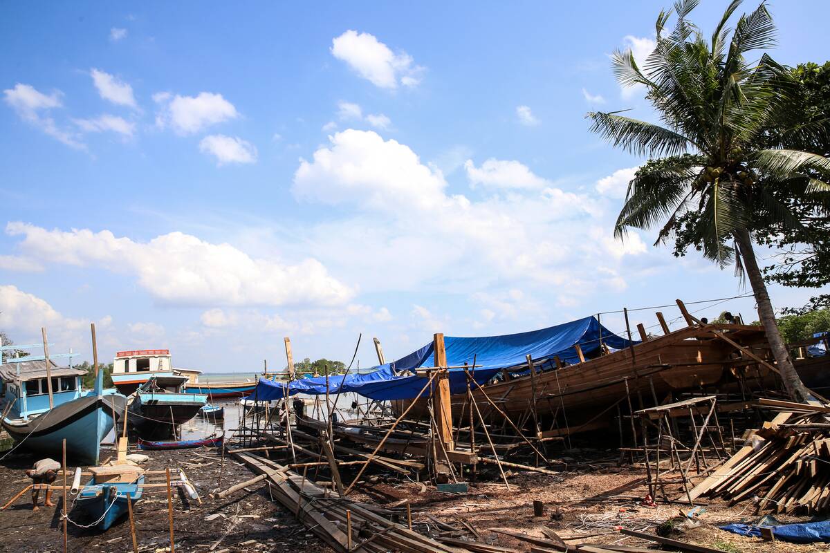 Traditional Wooden In Belitung Island, Indonesia