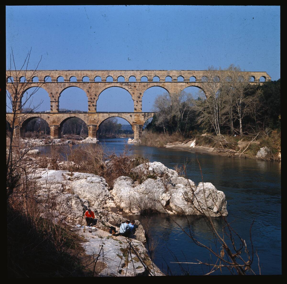 View of the Pont du Gard
