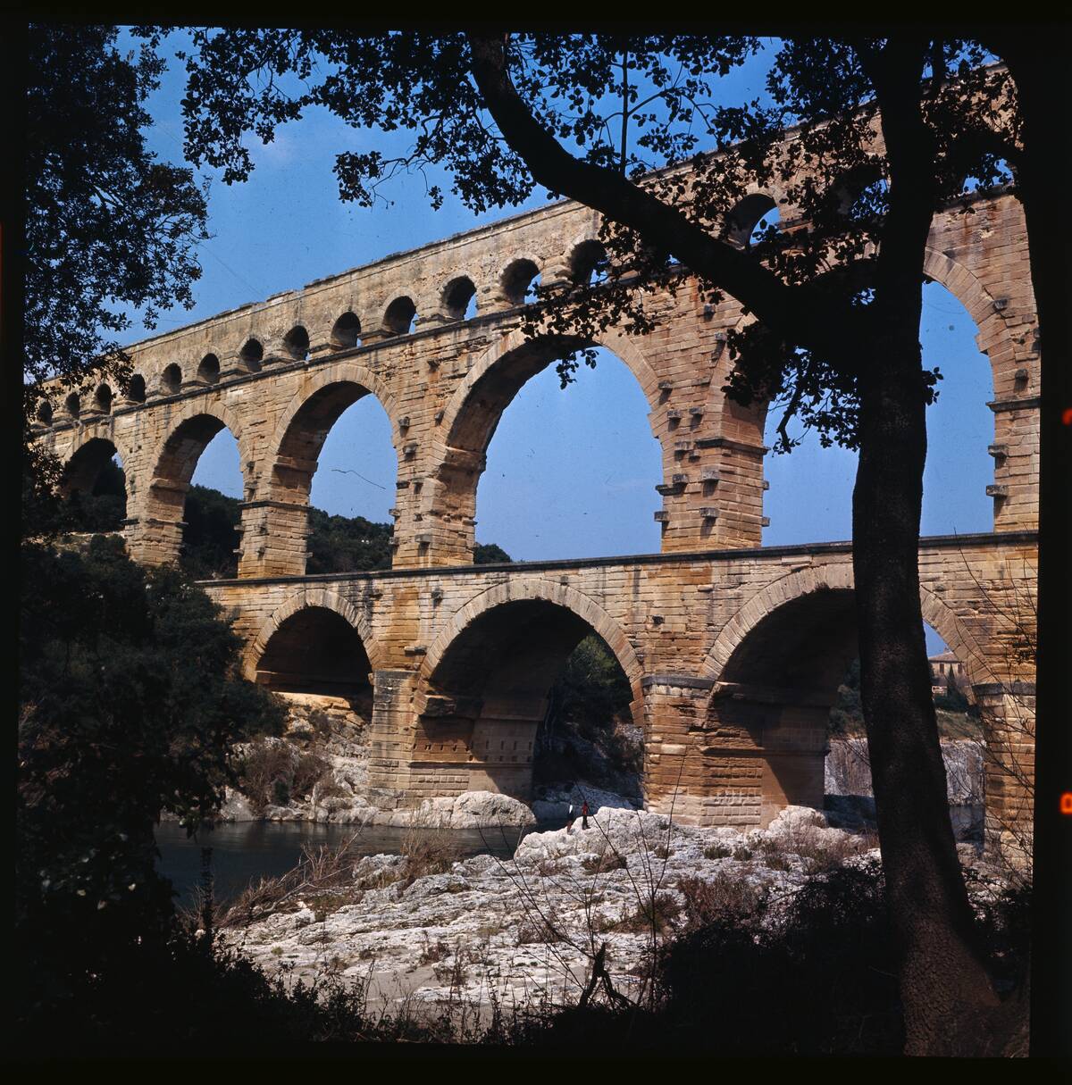 View of the Pont du Gard