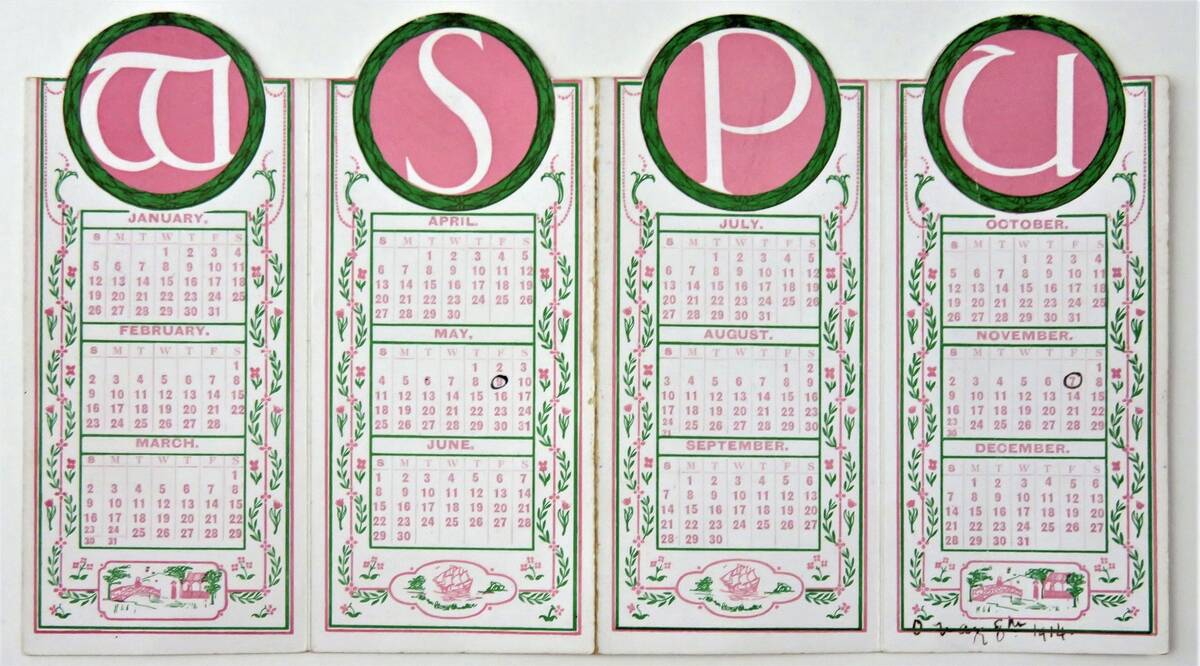 WSPU Suffrage Calendar