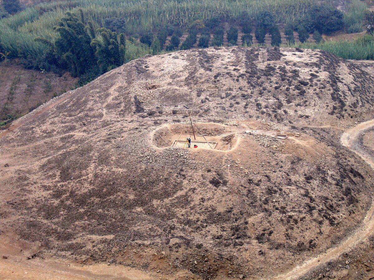 A 2006 aerial view shows the religious c