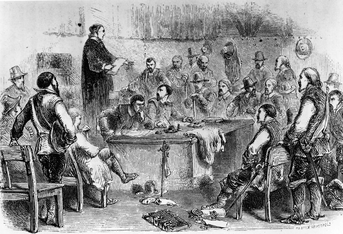 Assembly Of House Of Burgesses In Jamestown