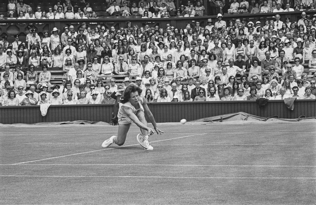 Billie Jean King At Wimbledon