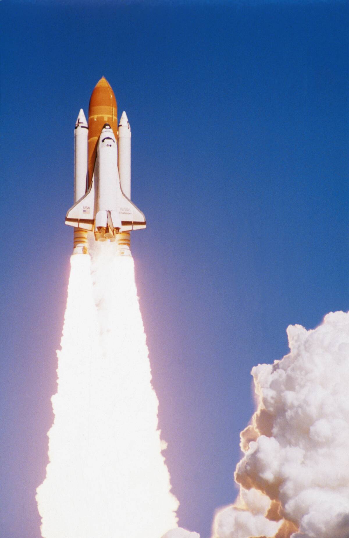 Challenger Space Shuttle Lifting Off