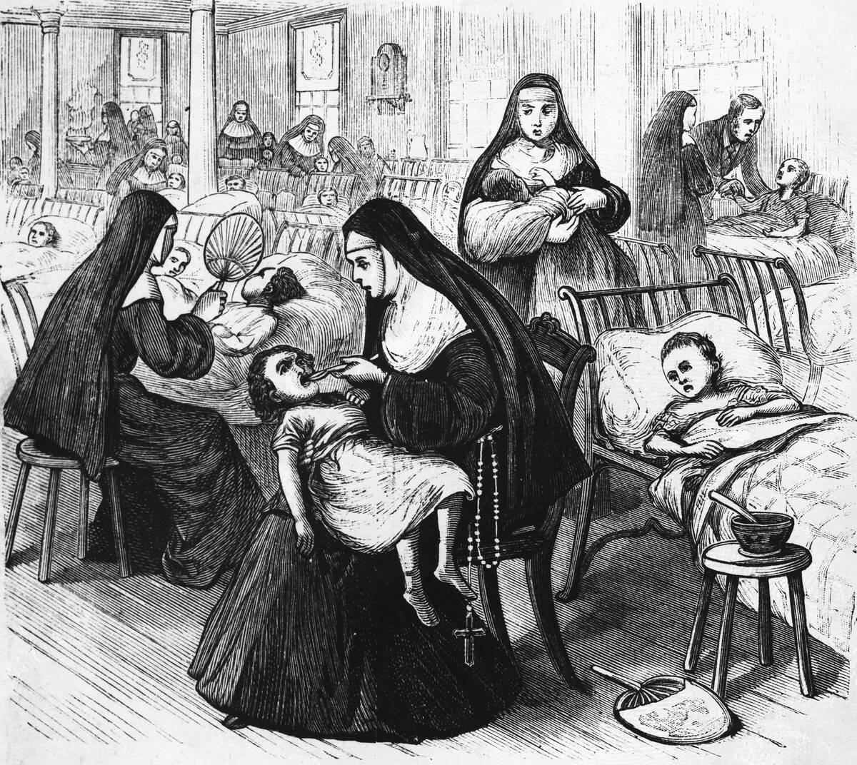 Children in St. Vincent's Infant Asylum