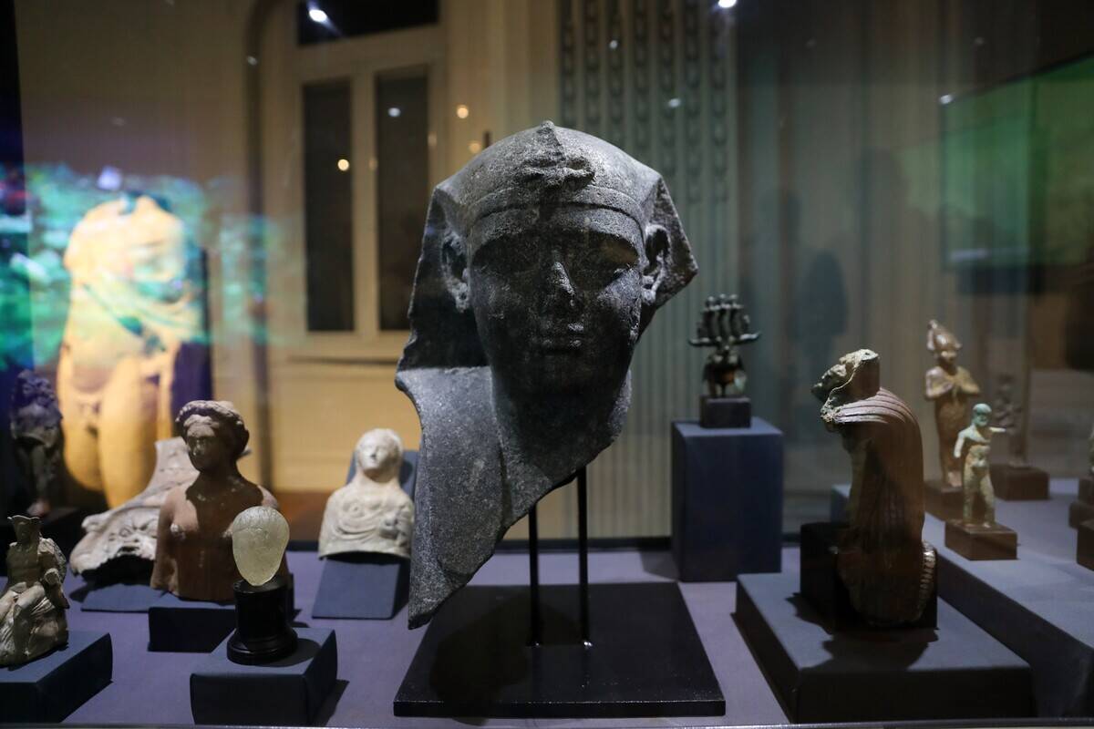 EGYPT-ALEXANDRIA-MEDITERRANEAN SEA-SUNKEN CITY-RECOVERED ARTIFACTS-EXHIBITION