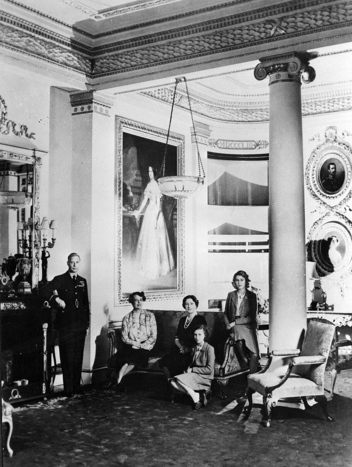 First Lady Eleanor Roosevelt Visits Buckingham Palace