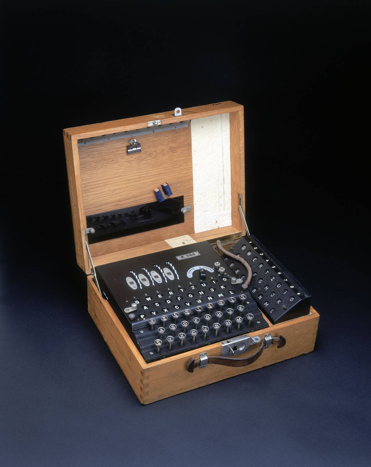 Four-rotor German Enigma cypher machine, 1939-1945.