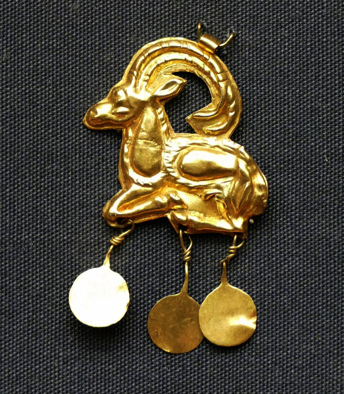 Gold Pectoral object from Colombia.