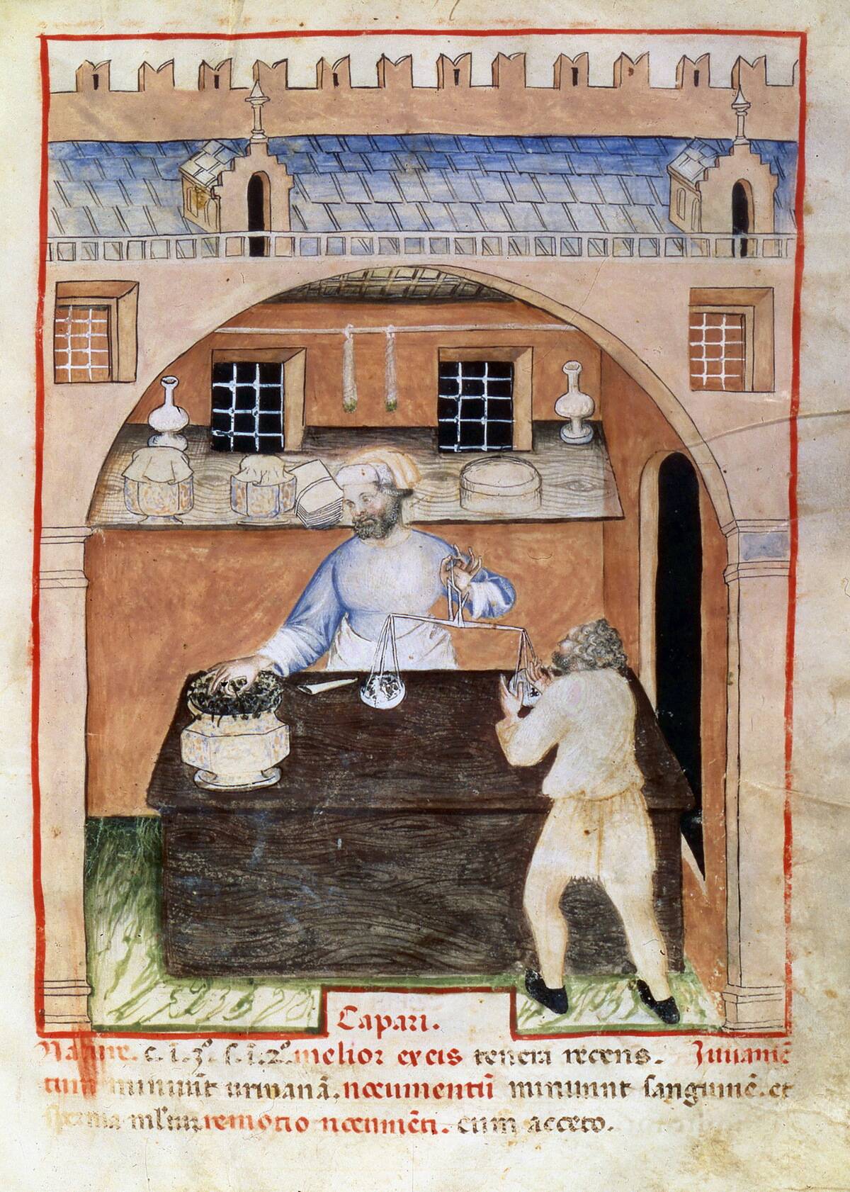 Ibn Butlan, A seller of capers.