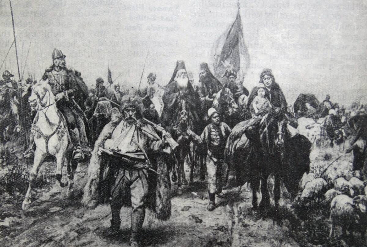 Illustration depicting the Battle of Kosovo