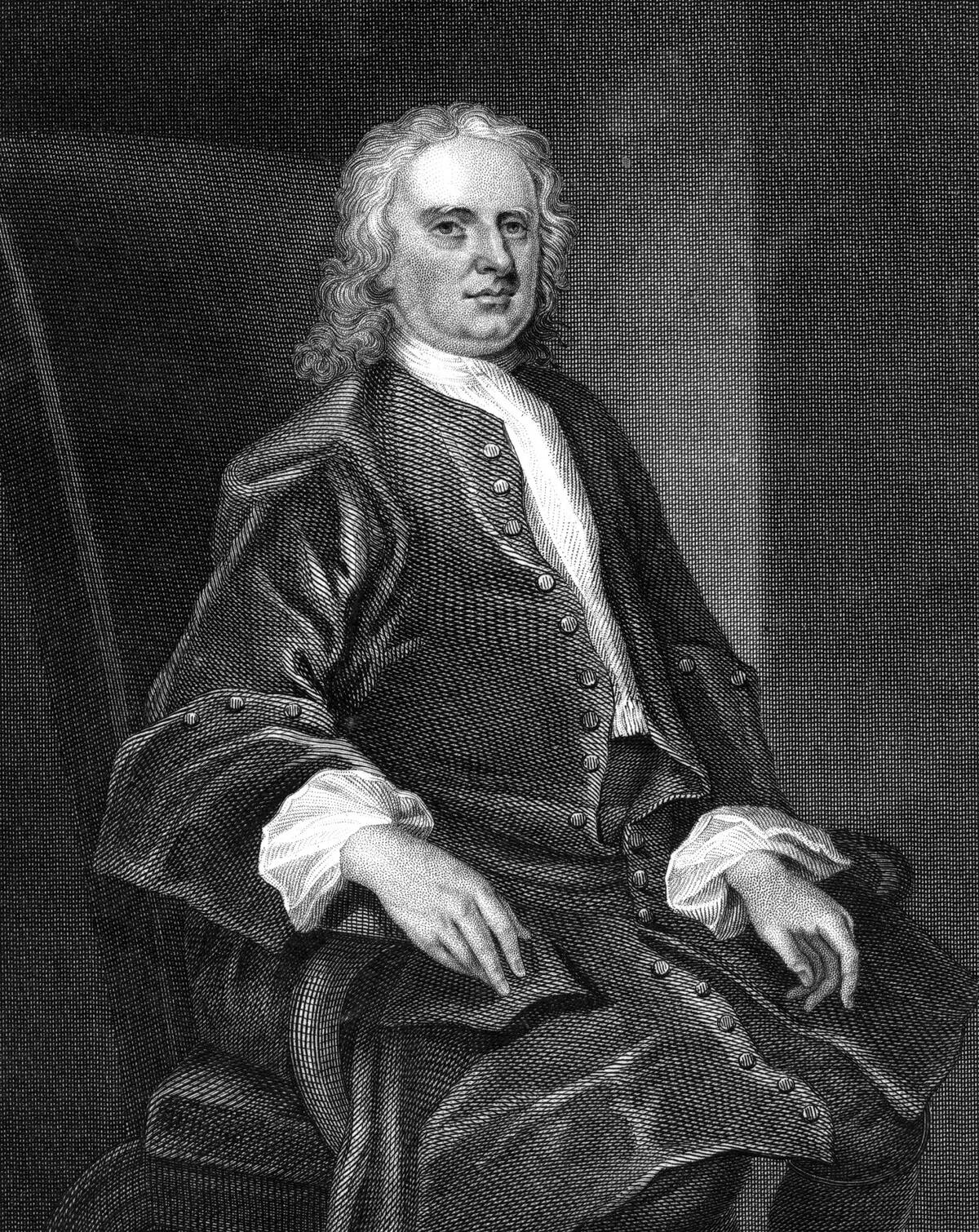 Isaac Newton, English mathematician, physicist and astronomer.