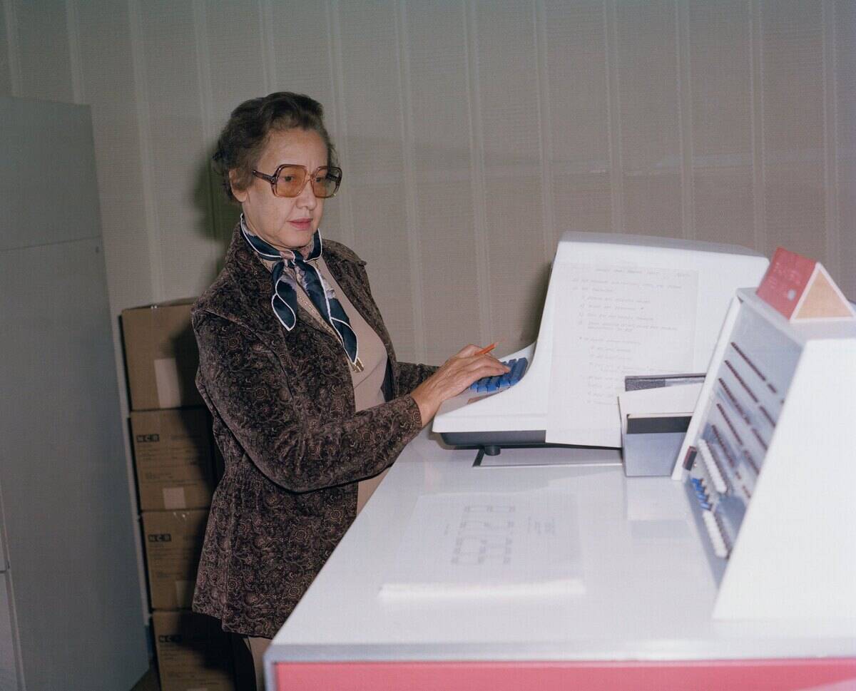 Katherine Johnson At Work