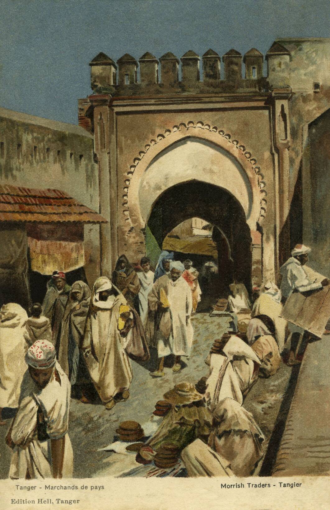 Moroccan merchants in Tangier