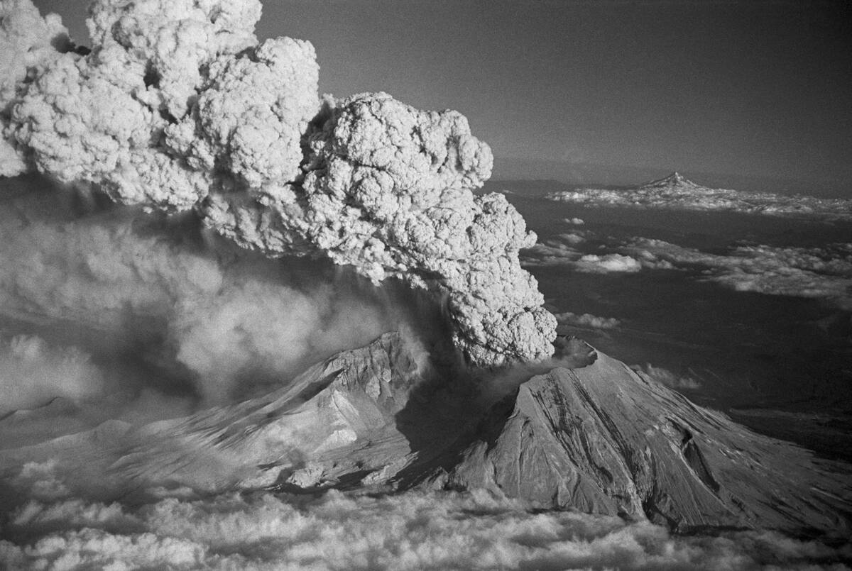 Mt. St. Helens Erupting