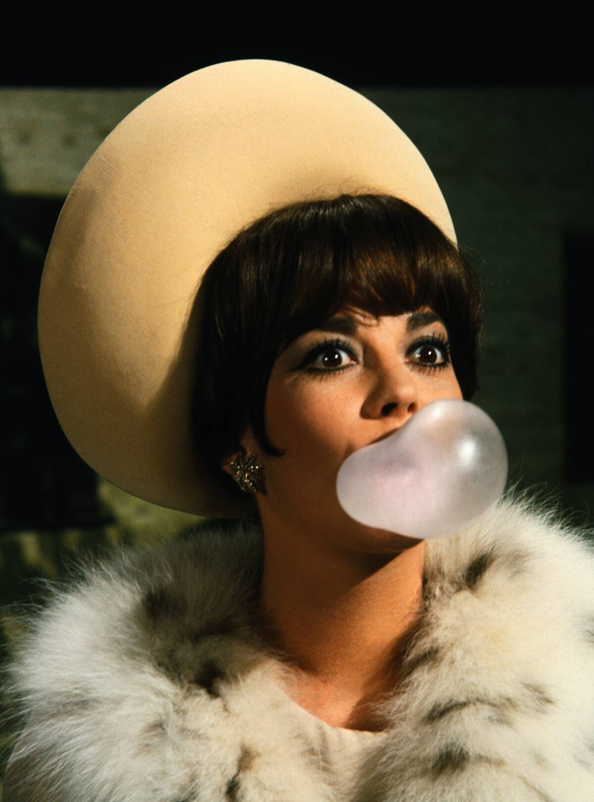 Natalie Wood Blowing Bubble Gum Bubble
