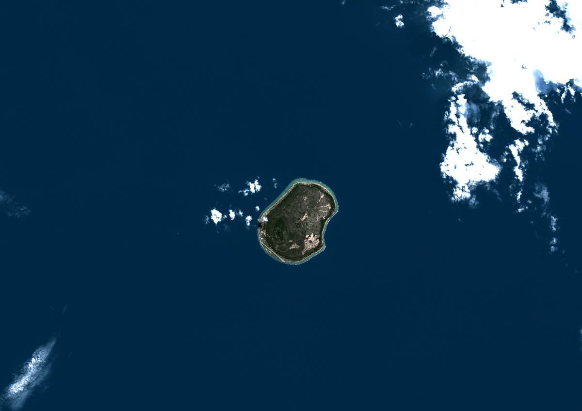 Nauru, True Colour Satellite Image