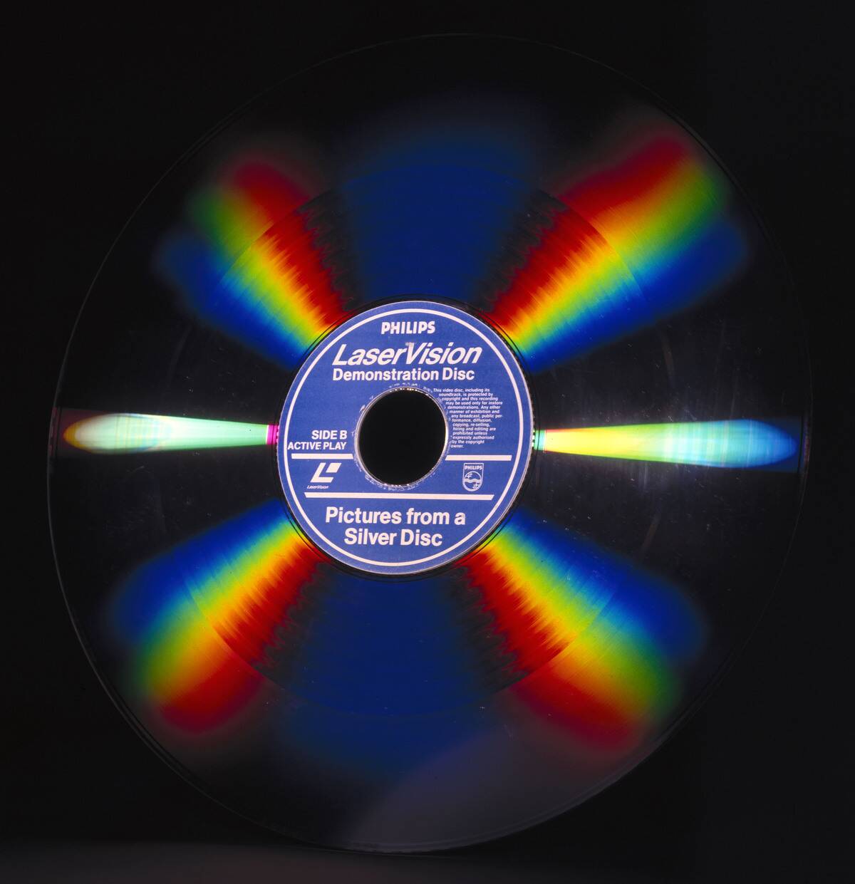 Philips LaserVision laser disc, 1980s.