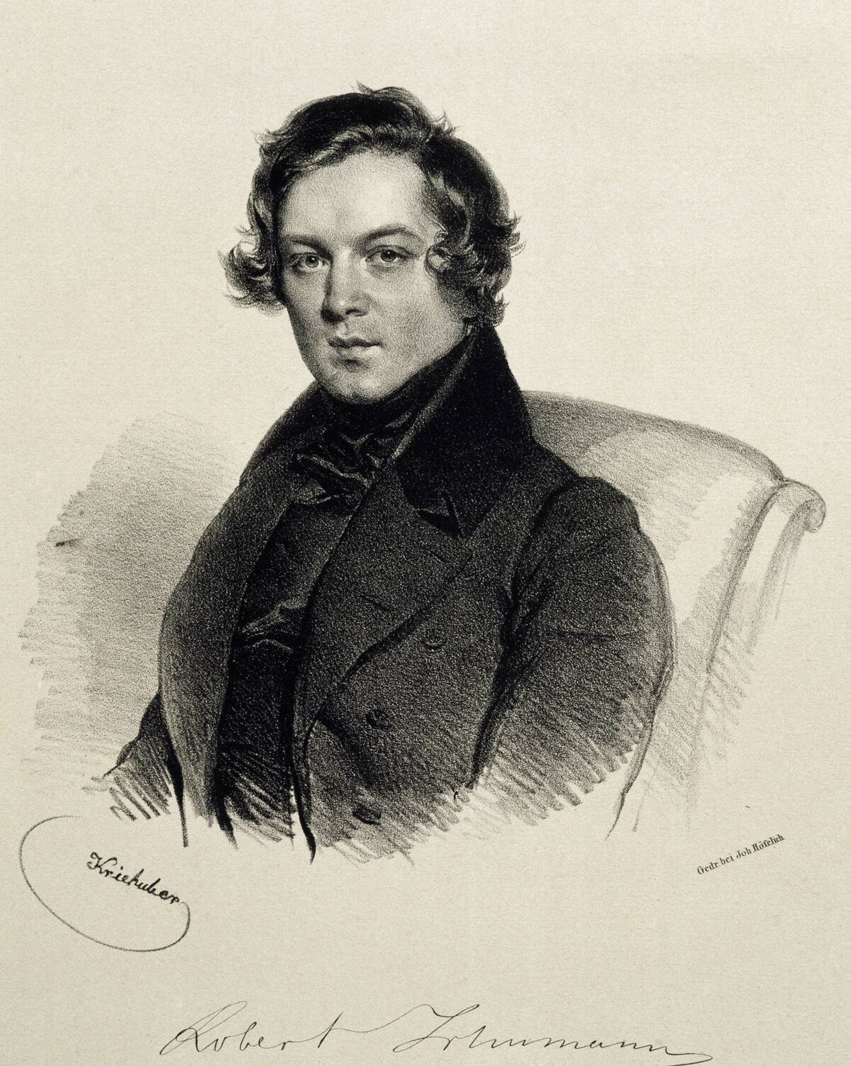 Portrait of Robert Schumann...