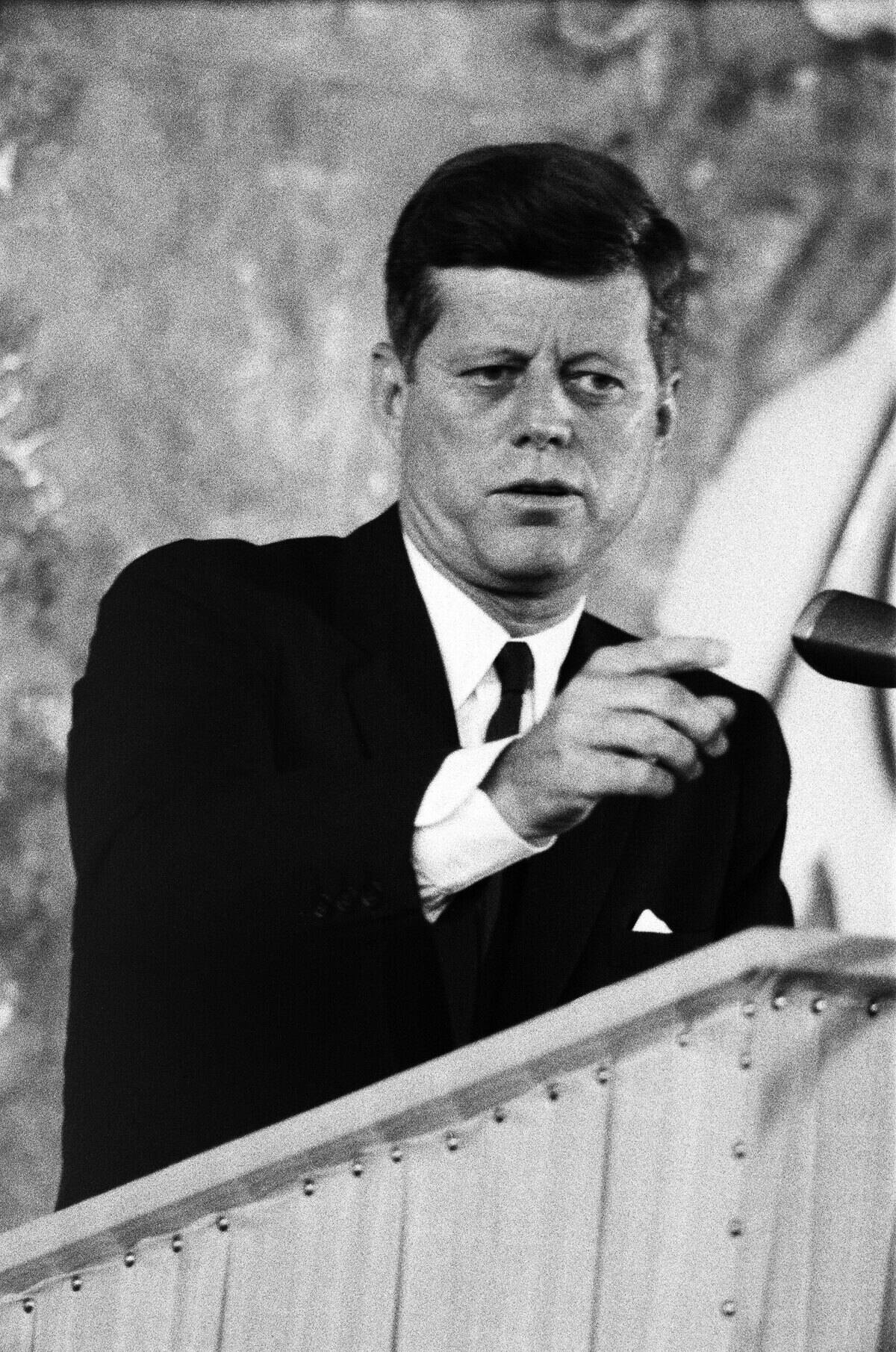 President Kennedy Speaks In Cologne, Germany