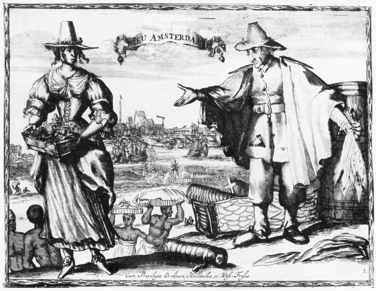 Print of Commerce in New Amsterdam