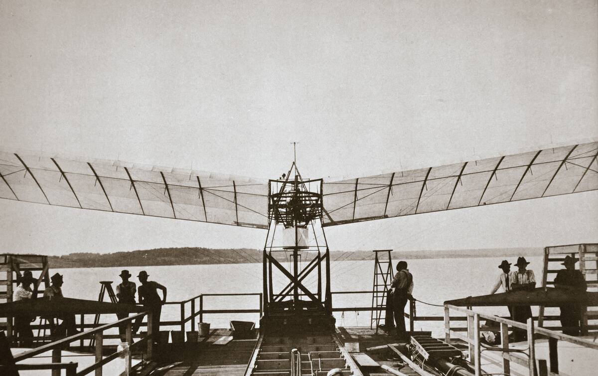 Professor Samuel P Langley's Aeroplane 1903