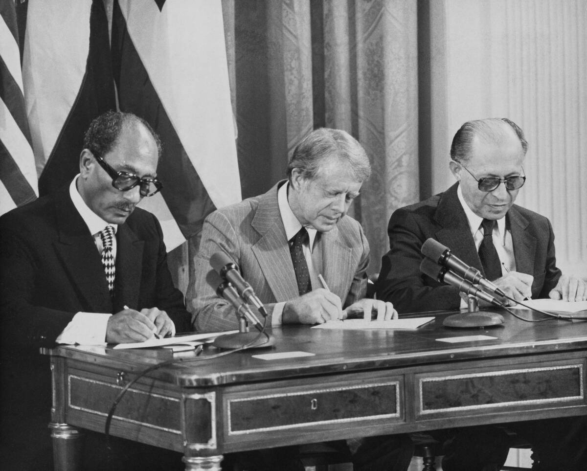 Signing The Camp David Accords, 1978