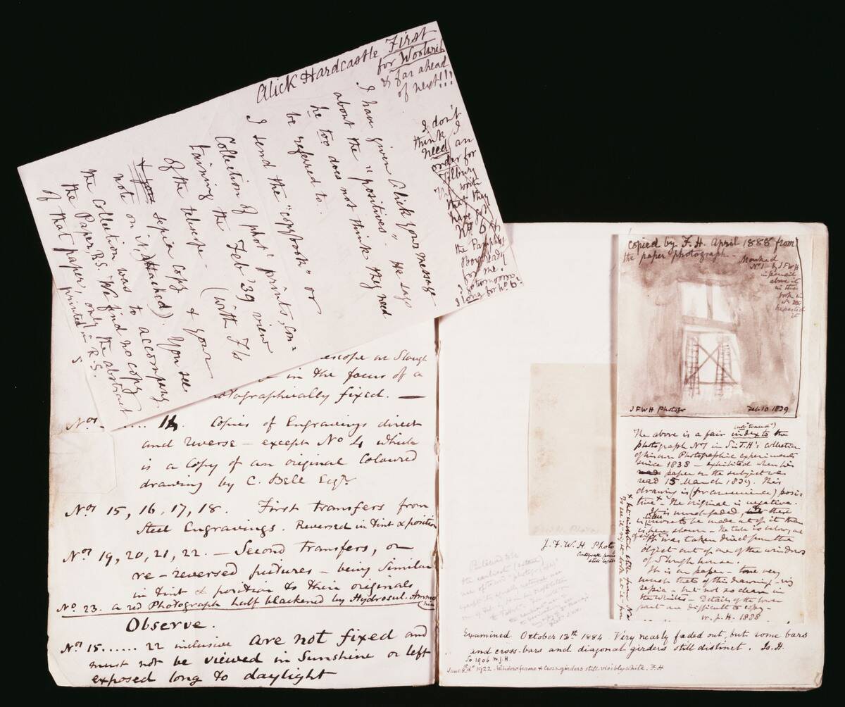 Sir John Herschels copybook, 1839.