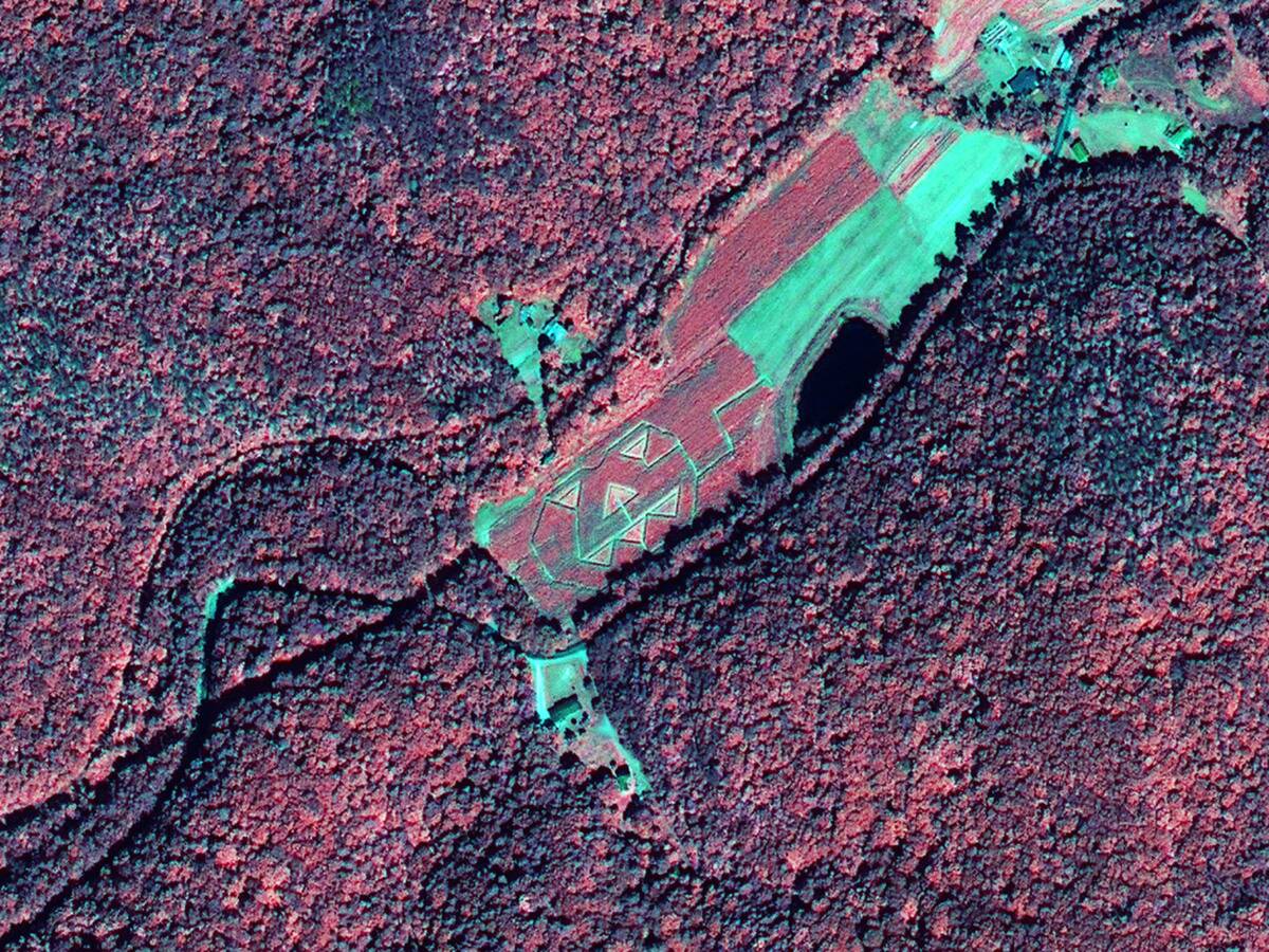 Space Imaging IKONOS Image Of 'A Great Pumpkin'