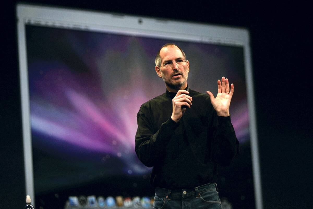 Steve Jobs Delivers Keynote Speech At Macworld Conference & Expo