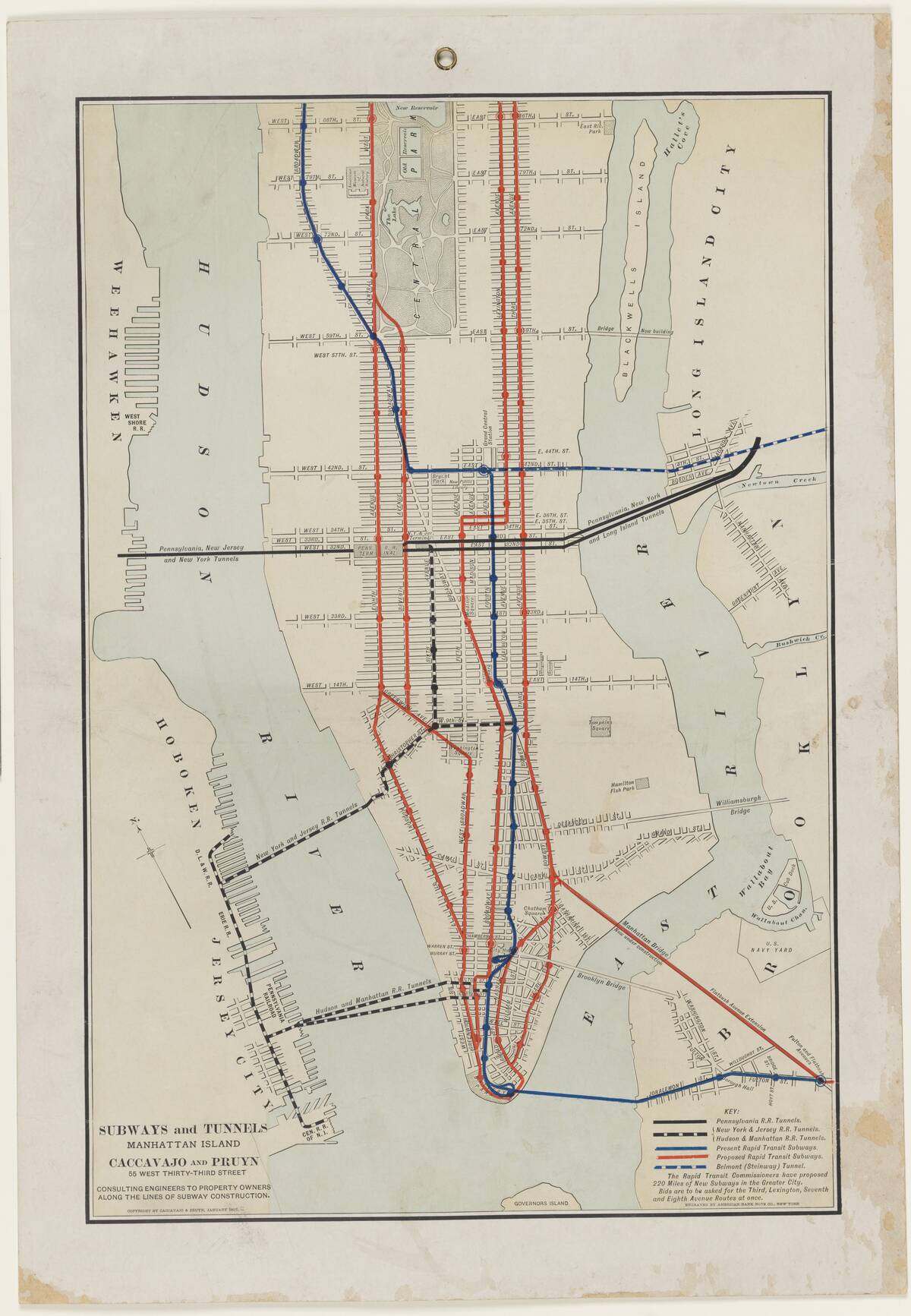 'Subways And Tunnels, Manhattan Island'