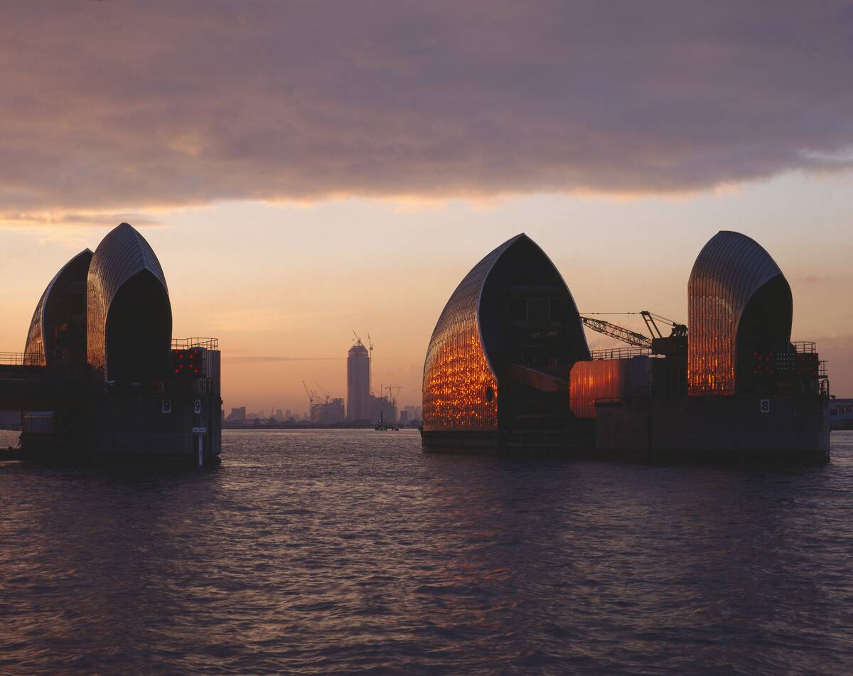 Thames Flood Barrier. London, United Kingdom.