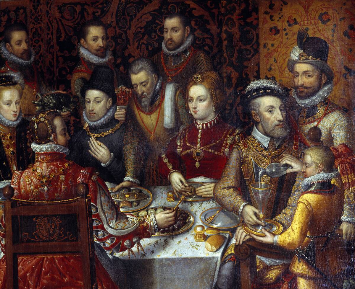 The banquet of the Monarchs by Alonso Sanchez Coello