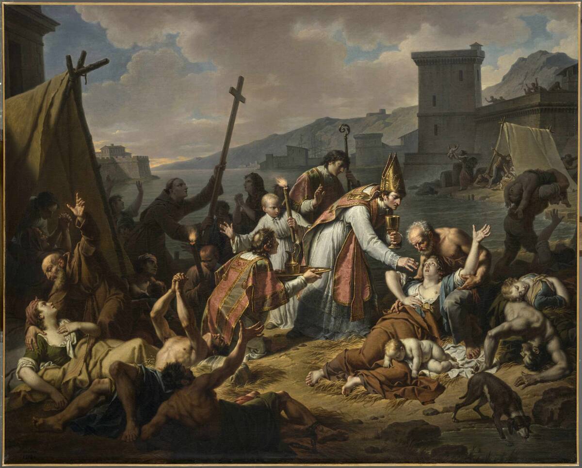 The Devotion Of Monsignor De Belsunce During The Plague Of Marseille