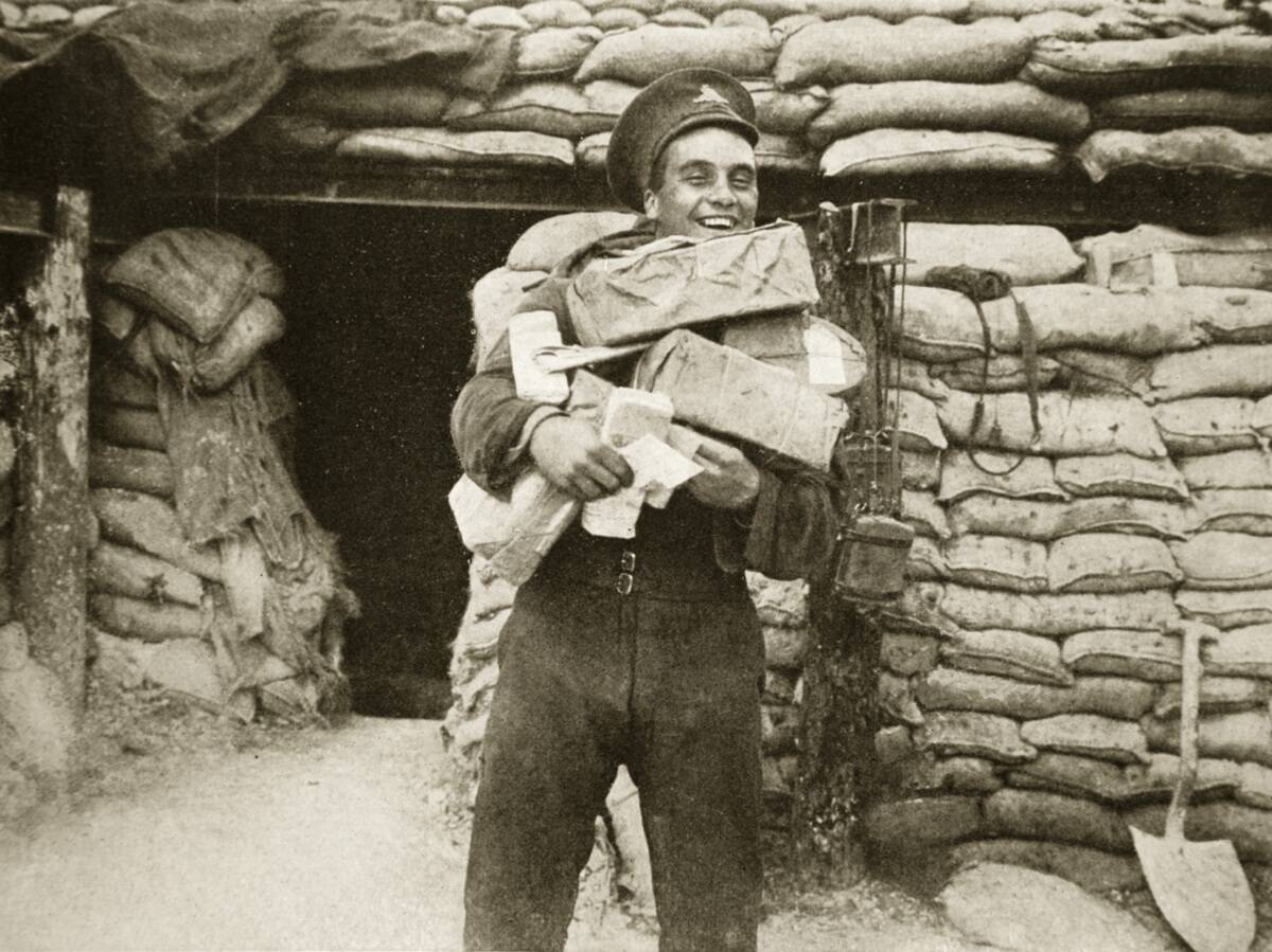 The Mail Arrives During The Battle Of The Somme France World War I 1916