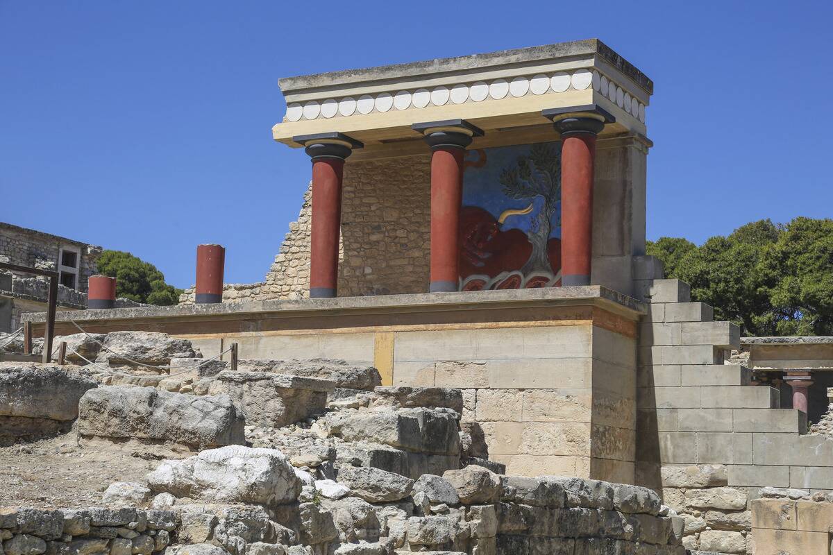 The Minoan Palace of ancinent Knossos, Heraklion, Greece
