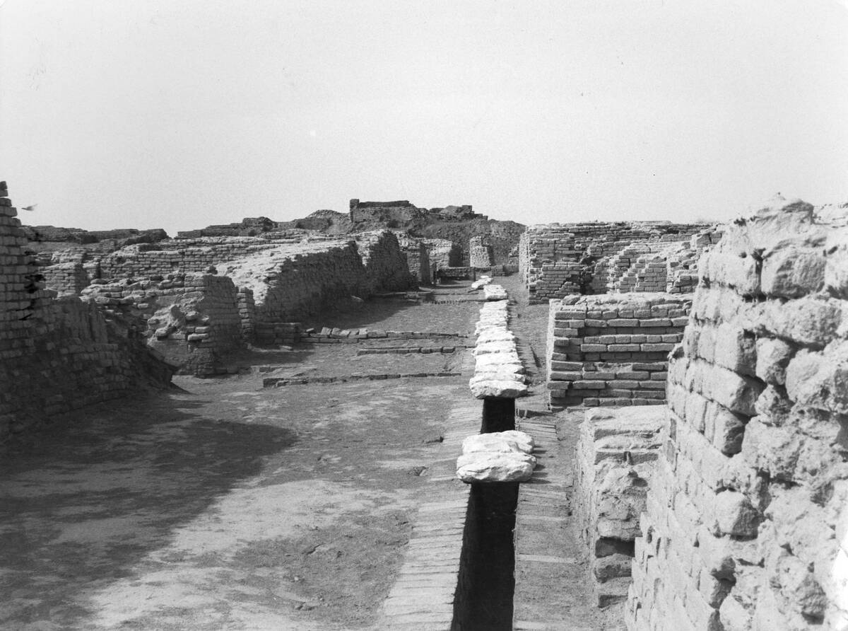 The sewer or water conduit at Mohenjo Daro