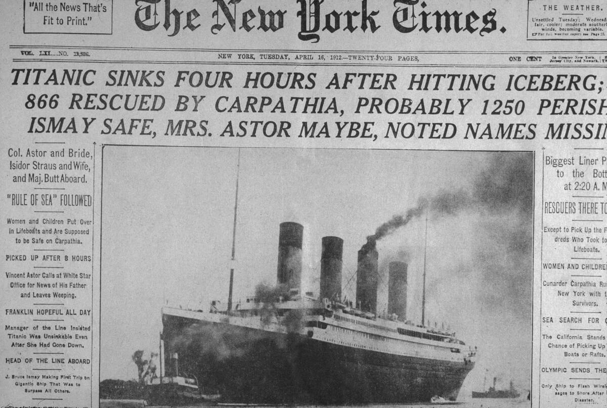 Titanic Headline