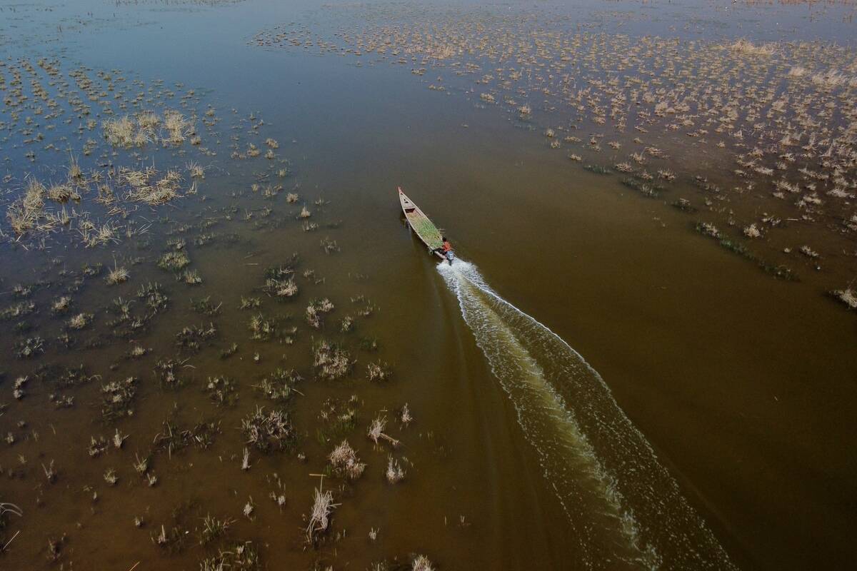 TOPSHOT-IRAQ-ENVIORNMENT-MARSHES