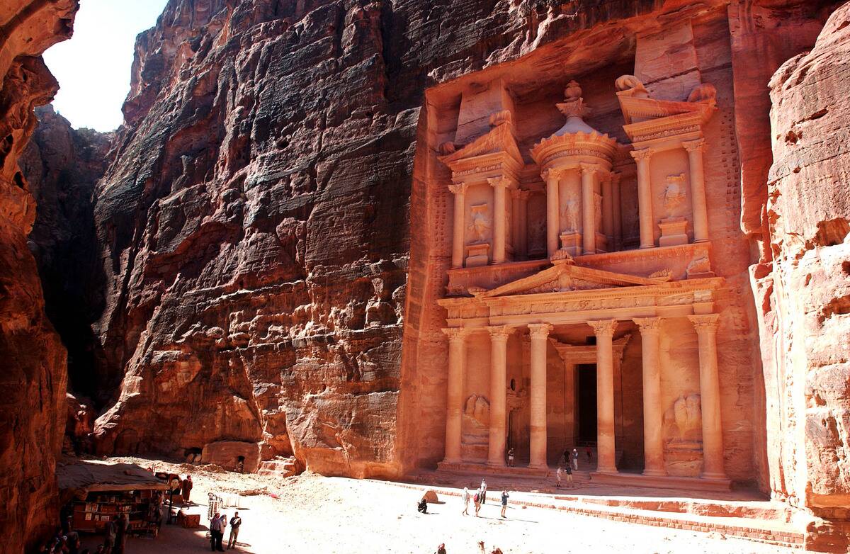 Tourists Visit Petra Archaeological Site In Jordan