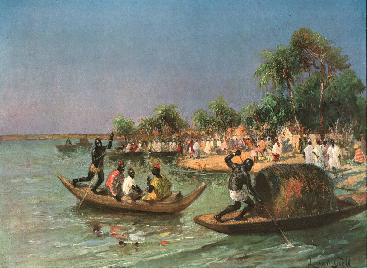 Un Village Noir Sur Le Niger (Environs De Sansanding); Louest Africain 19