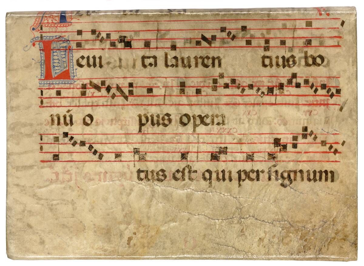 Vellum binding from Ptolemys �Almagest�, 1496.