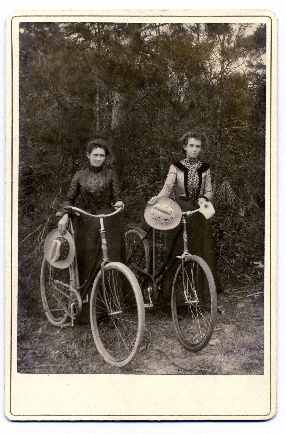 Victorian Women With Bikes