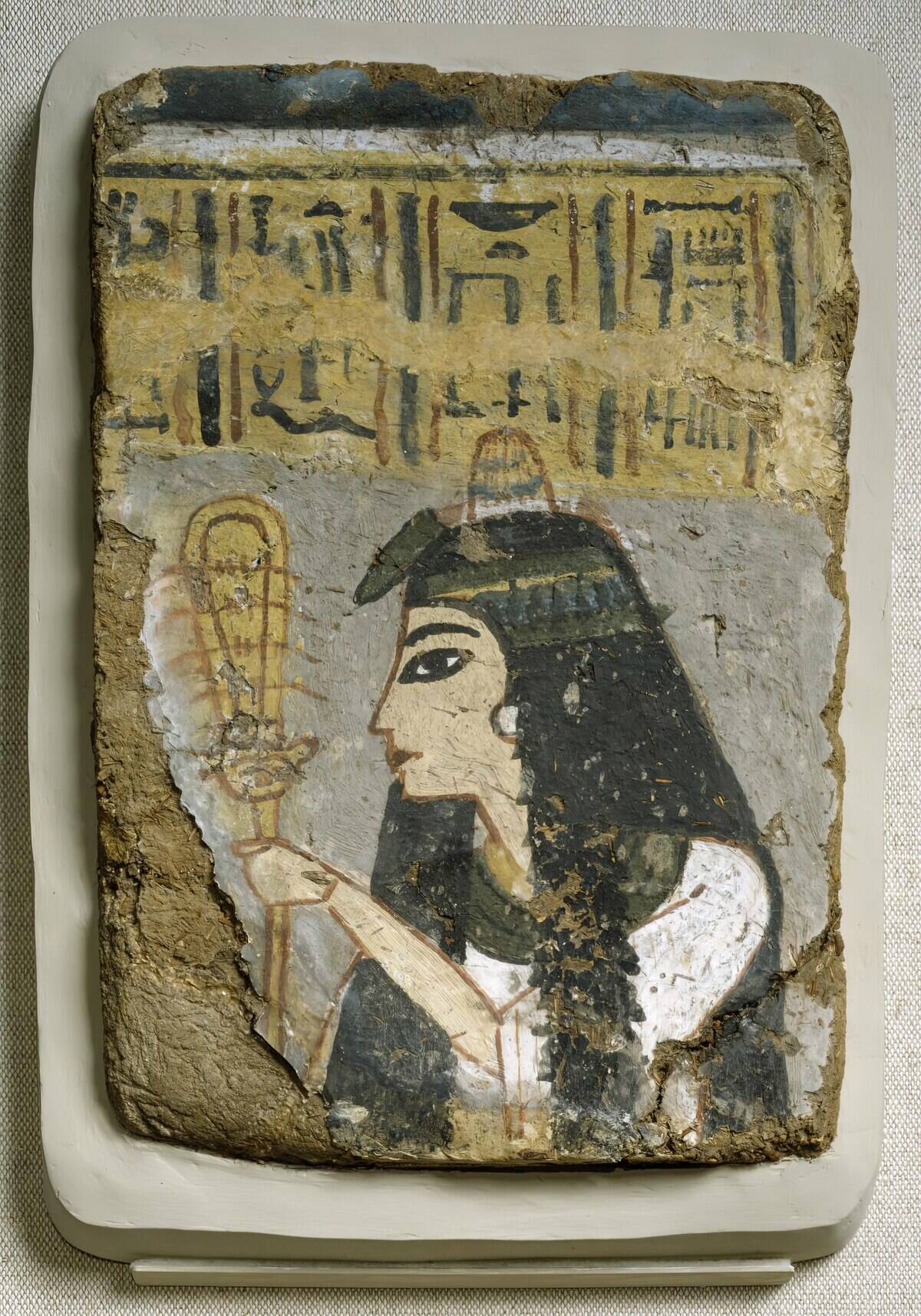 Wall Painting: Woman Holding A Sistrum